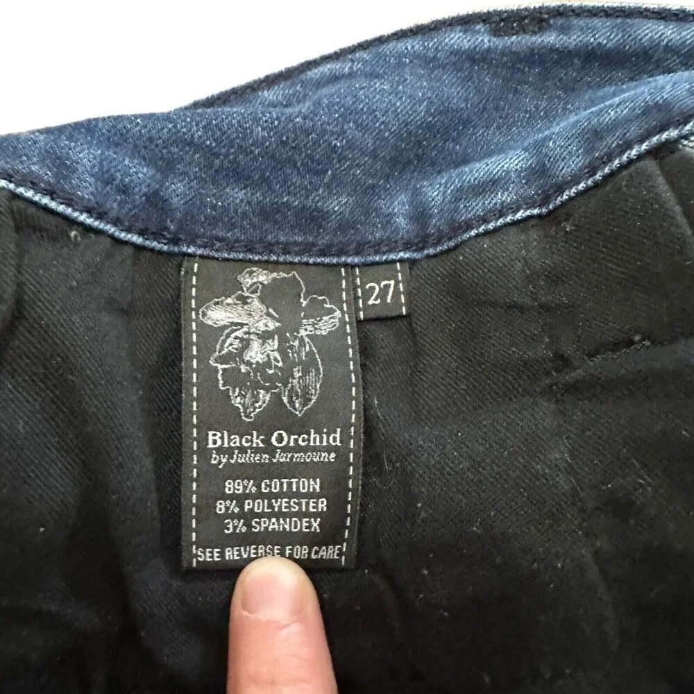Black Orchid Fools Gold‎ Skinny Jeans Studded Jewel Size 27